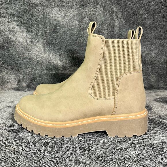 Dolce Vita Women's Shoes 7 Leigha Low Heel Lug Sole Chelsea Boot - Picture 1 of 8